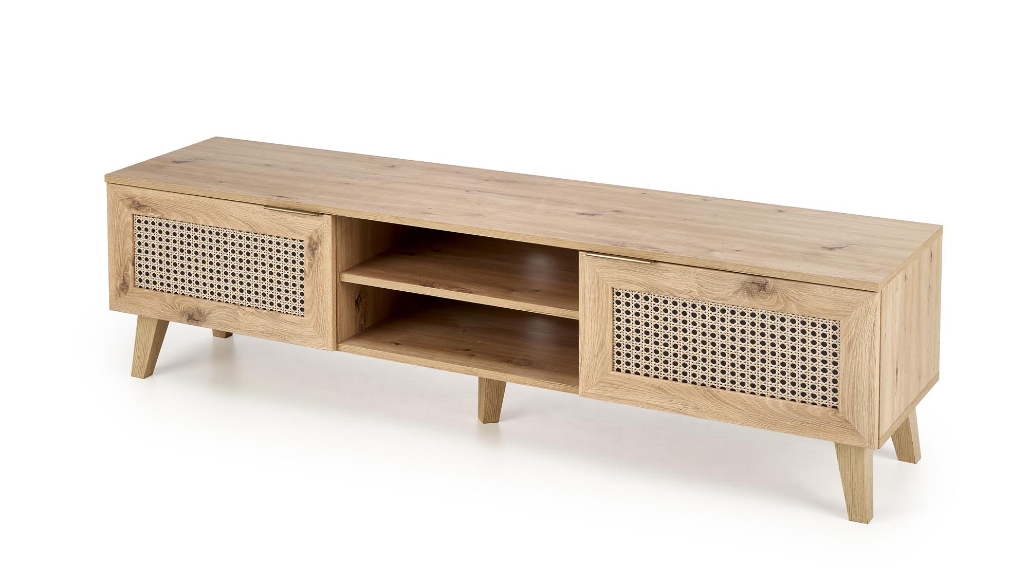 BORNEO RTV-1 stolik RTV dąb artisan/czarny (1p=1sz