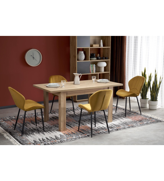 BAGIO stół rozkładany 120-160/80 cm dąb artisan/dą