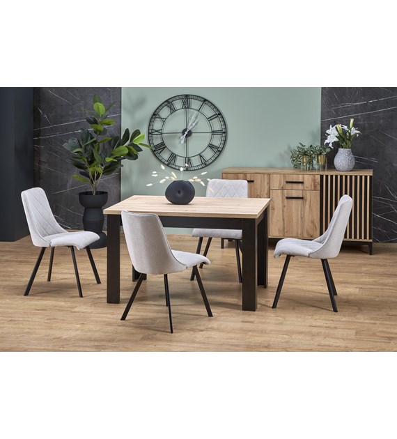 BAGIO stół rozkładany 120-160/80 cm dąb artisan/cz