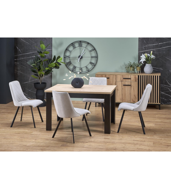 BAGIO stół rozkładany 120-160/80 cm dąb artisan/cz