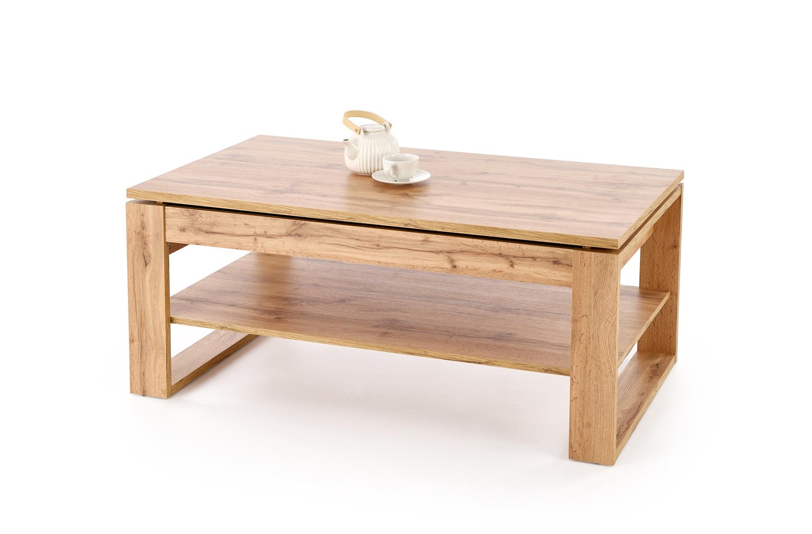 BETTY ława z podnoszonym blatem dąb artisan (2p=1s