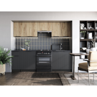 EMMA 240 kuchnia zestaw korpus: dark carbon wood,