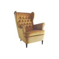 FOTEL HARRY VELVET CURRY BLUVEL 68 / WENGE