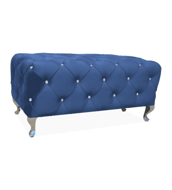 PUF / ŁAWKA HESTIA VELVET GRANATOWY BLUVEL 86/ SRE