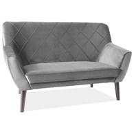 SOFA KIER 2 VELVET KOLOR SZARY BLUVEL 14 / WENGE