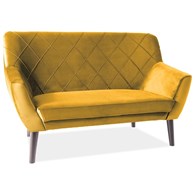 SOFA KIER 2 VELVET KOLOR CURRY BLUVEL 68 / WENGE