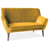 SOFA KIER 2 VELVET KOLOR CURRY BLUVEL 68 / WENGE