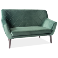 SOFA KIER 2 VELVET KOLOR ZIELONY BLUVEL 78 / WENGE