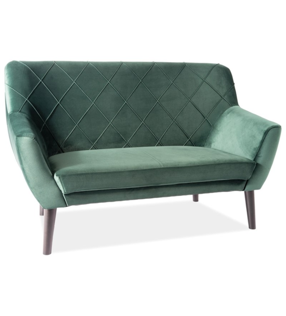 SOFA KIER 2 VELVET KOLOR ZIELONY BLUVEL 78 / WENGE