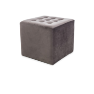 PUF LORI VELVET  SZARY BLUVEL 14