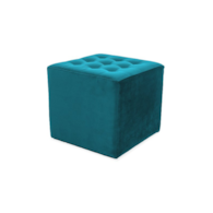 PUF LORI VELVET TURKUS BLUVEL 85