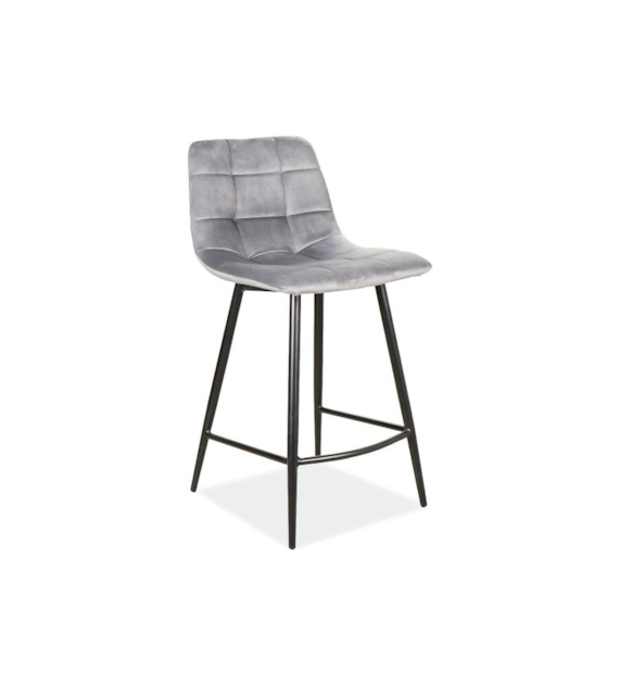 HOKER MILA H-2 VELVET CZARNY STELAŻ/SZARY BLUVEL 1
