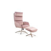 FOTEL MONROE VELVET RÓŻ ANTYCZNY BLUVEL 52