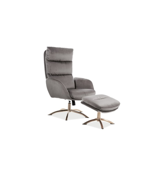FOTEL MONROE VELVET SZARY BLUVEL 14