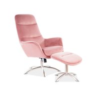 FOTEL NIXON VELVET ANTYCZNY RÓŻ BLUVEL 52