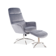 FOTEL NIXON VELVET SZARY BLUVEL 14
