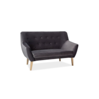 SOFA NORDIC 2 VELVET KOLOR SZARY TAPICERKA BLUVEL