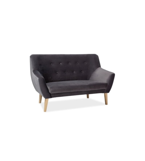 SOFA NORDIC 2 VELVET KOLOR SZARY TAPICERKA BLUVEL