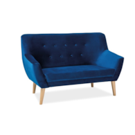 SOFA NORDIC 2 VELVET KOLOR GRANAT TAPICERKA BLUVEL