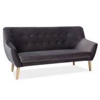 SOFA NORDIC 3 VELVET KOLOR SZARY TAPICERKA BLUVEL