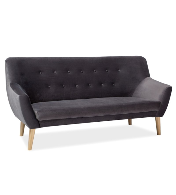 SOFA NORDIC 3 VELVET KOLOR SZARY TAPICERKA BLUVEL
