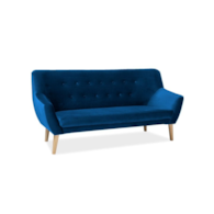 SOFA NORDIC 3 VELVET KOLOR GRANAT TAPICERKA BLUVEL