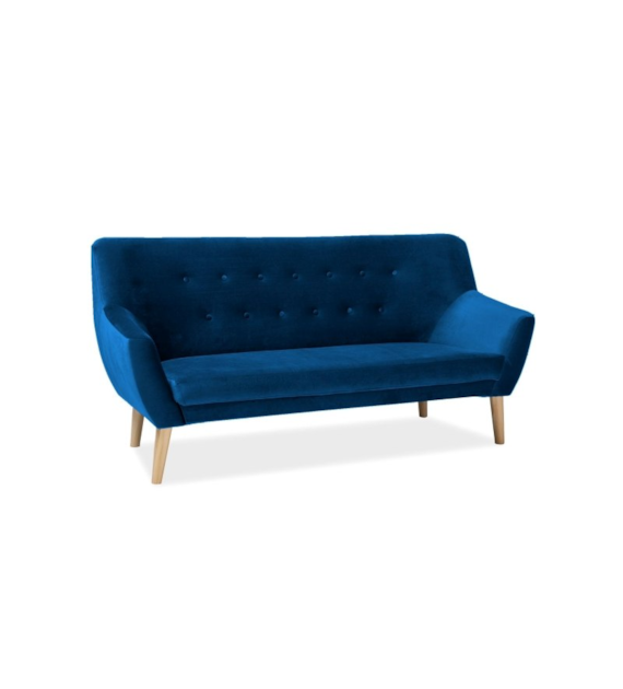 SOFA NORDIC 3 VELVET KOLOR GRANAT TAPICERKA BLUVEL