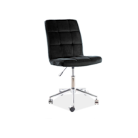 FOTEL OBROTOWY Q-020 VELVET CZARNY BLUVEL 19