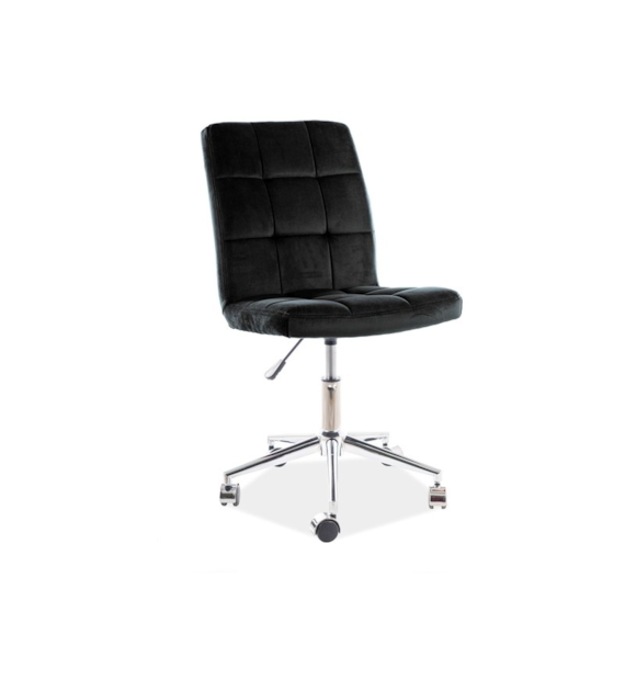 FOTEL OBROTOWY Q-020 VELVET CZARNY BLUVEL 19
