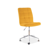 FOTEL OBROTOWY Q-020 VELVET CURRY BLUVEL 68
