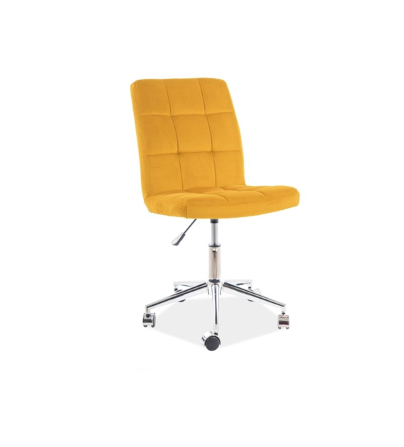 FOTEL OBROTOWY Q-020 VELVET CURRY BLUVEL 68