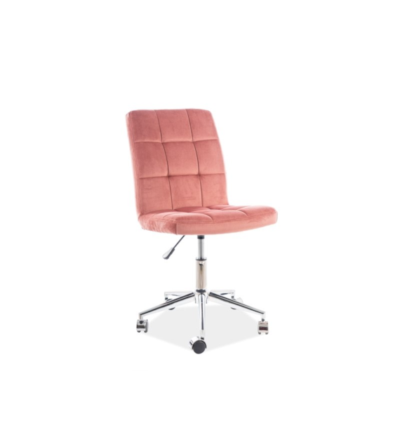 FOTEL OBROTOWY Q-020 VELVET SZARY BLUVEL14