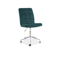 FOTEL OBROTOWY Q-020 VELVET ZIELONY BLUVEL 78