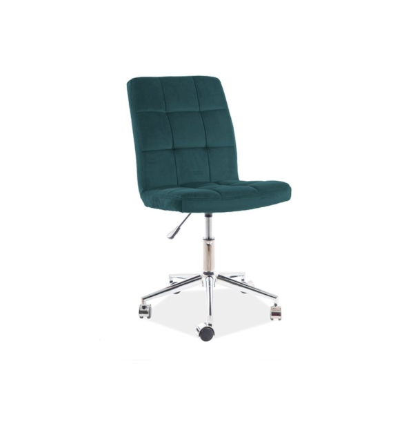 FOTEL OBROTOWY Q-020 VELVET ZIELONY BLUVEL 78