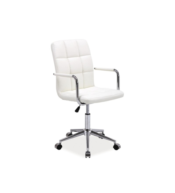 FOTEL OBROTOWY Q-022 BIAŁY