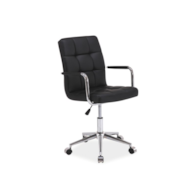 FOTEL OBROTOWY Q-022 CZARNY
