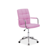 FOTEL OBROTOWY Q-022 RÓŻOWY
