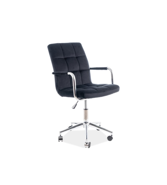 FOTEL OBROTOWY Q-022 VELVET CZARNY BLUVEL19