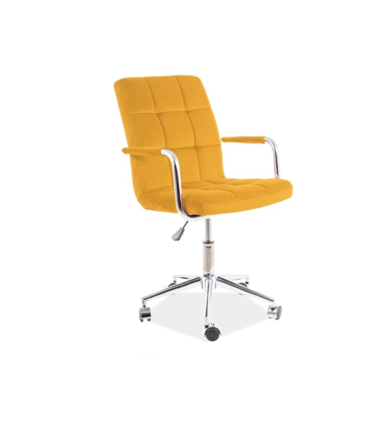 FOTEL OBROTOWY Q-022 VELVET CURRY BLUVEL 68