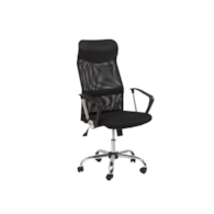 FOTEL OBROTOWY Q-025 CZARNY