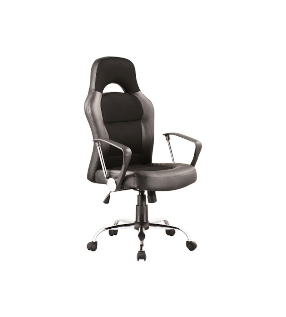 FOTEL OBROTOWY Q-033 CZARNY