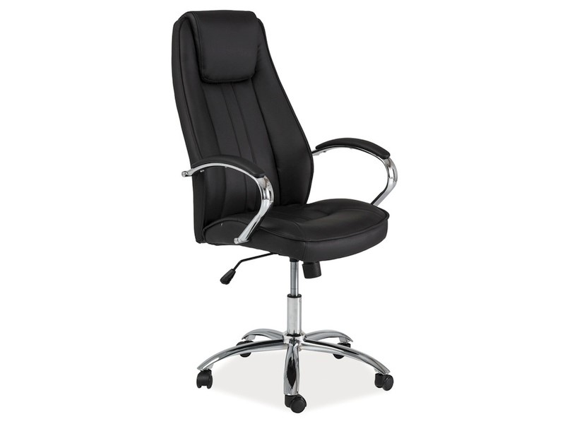 FOTEL OBROTOWY Q-036 CZARNY
