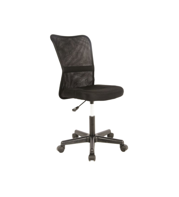 FOTEL OBROTOWY Q-121 CZARNY