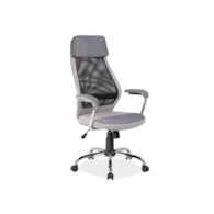 FOTEL OBROTOWY Q-336 SZARY