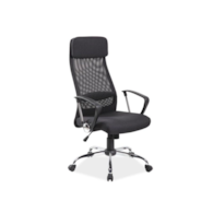 FOTEL OBROTOWY Q-345 CZARNY