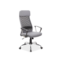 FOTEL OBROTOWY Q-345 SZARY