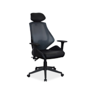 FOTEL OBROTOWY Q-406 CZARNY