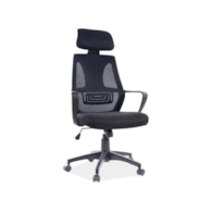 FOTEL OBROTOWY Q-935 CZARNY