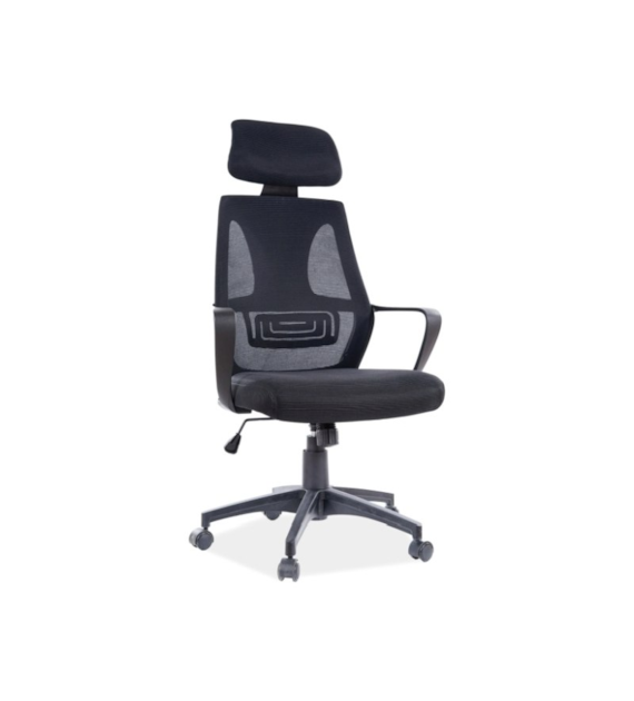 FOTEL OBROTOWY Q-935 CZARNY
