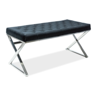 ŁAWKA ONYX SREBRNY/CZARNY AKSAMIT TAP.105